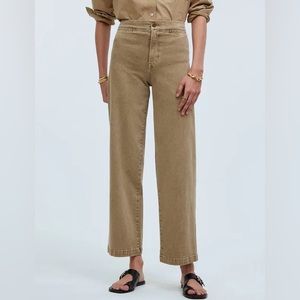 Madewell Emmett wide leg crop pants